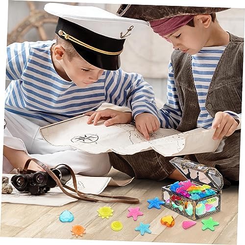 KESYOO Pirate Treasure Chest Pool Toy Diving Gems