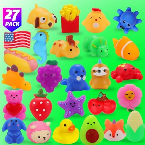 27 Pack Squishy Toys for Kids 8-12 Birthday Party Favors