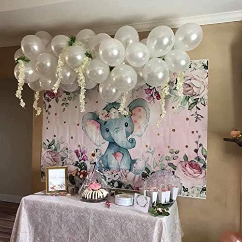 Fayoo 12 Inch White Metallic Balloons 100 Pcs