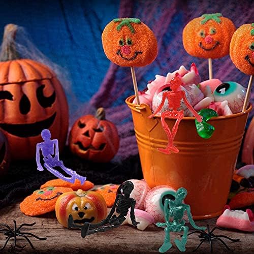 JOICEE 24PCS Halloween Stretchy Skeleton Toys