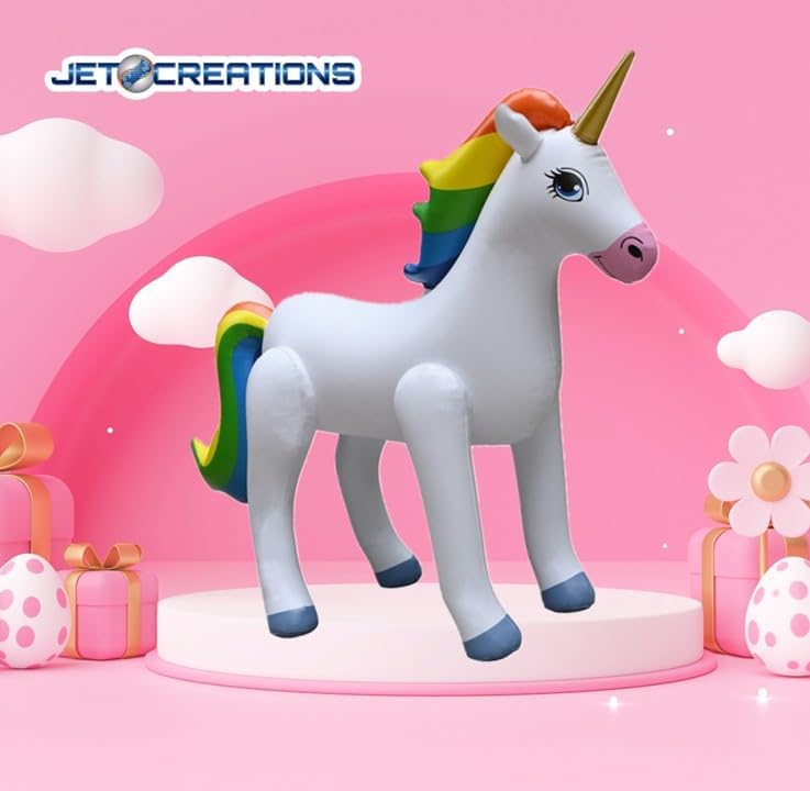 Jet Creations 30 Inch Inflatable Rainbow Unicorn