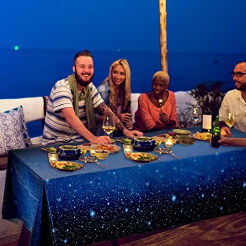 Tatuo Space Tablecloth Starry Night Decor 54x108 Inch 2Pcs