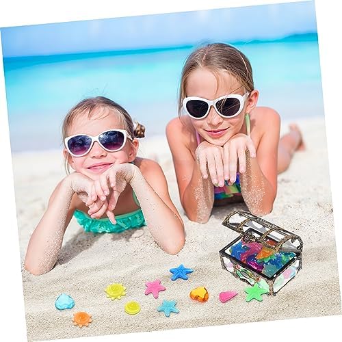 LIOOBO Diving Gems Pirate Treasure Chest Fake Diamonds Pool Decorations