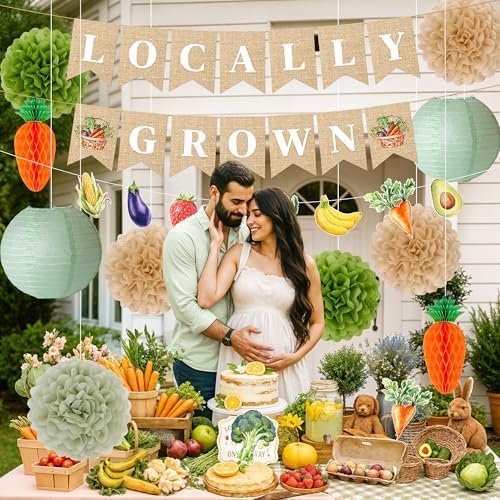 Kriyokiaa Farmers Market Baby Shower Decor Kit 12PCS