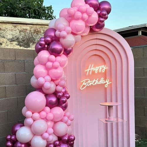 Kelfara 60pcs 12inch Pink Balloons Wedding Party Decor