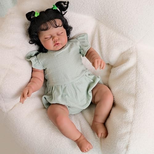 Real Life Reborn Baby Doll 24 Inch Black Girl