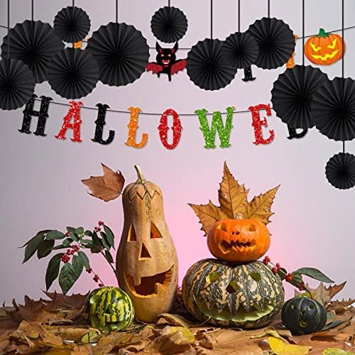 HQZ Black Party Hanging Fans DIY Set 12pcs
