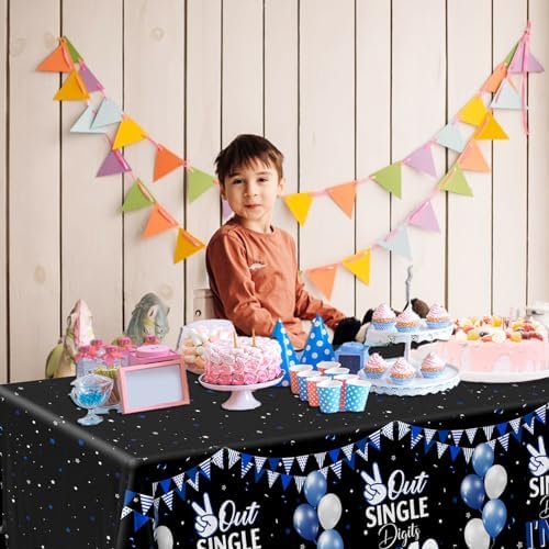 10th Birthday Decorations for Boys 3pcs Tablecloths