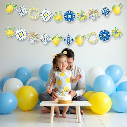 Capri Lemon Theme Party Decorations 4 Pack
