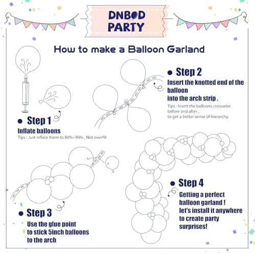 Tropical Balloon Arch Kit 129Pcs for Summer Parties