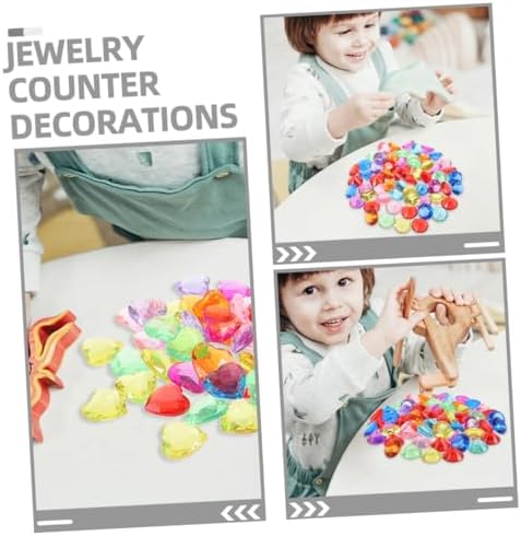 1 Set Plastic Gemstones for Decorations and Party Supplies
