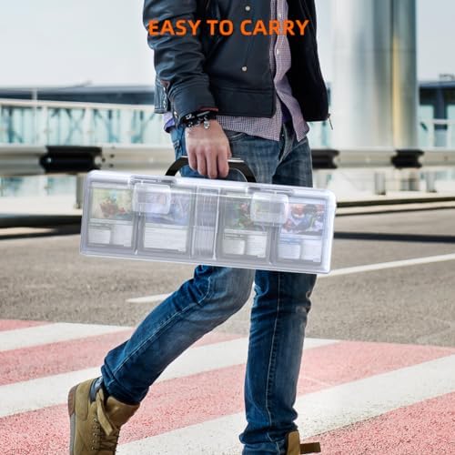 Trading Card Storage Box Set of 14 Durable and Portable