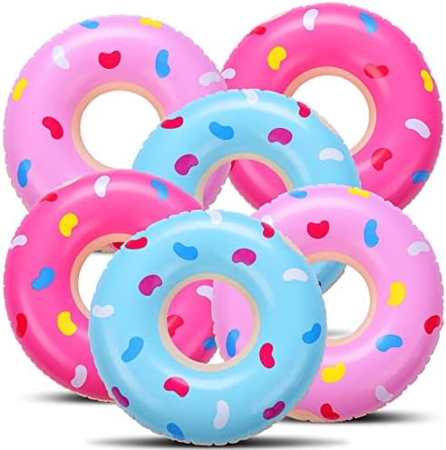 Civaner Mini Inflatable Donut Decorations 6 Pack