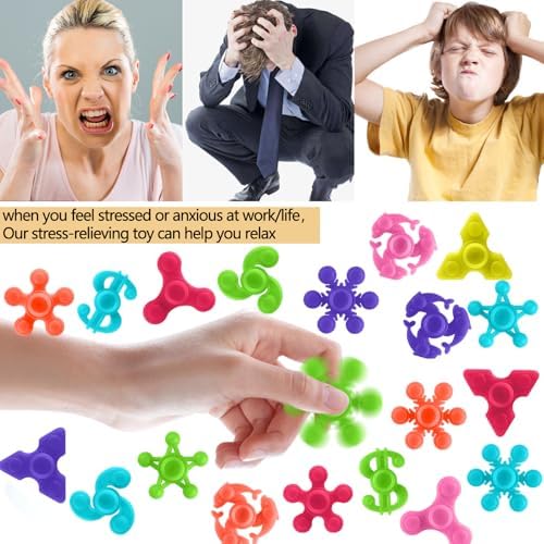 100pcs Mini Fidget Spinners Stress Relief Toys for Kids Adults