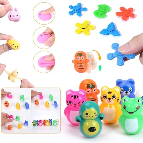 120 Piece Pop Party Favor Toy Set for Kids 3-12