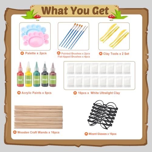 Col-Pary DIY Magic Wand Craft Kit 63 PCS