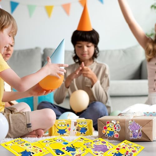 YELTOY Make-a-Face Stickers Sheets 24PCS DIY Mixed Matched with 8 Characters
