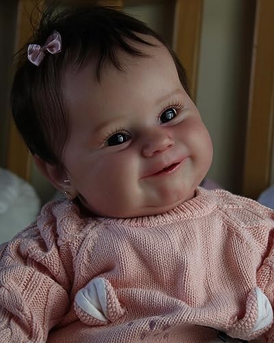 Pinky Reborn Realistic 20 Inch Baby Doll with Rooted Hair