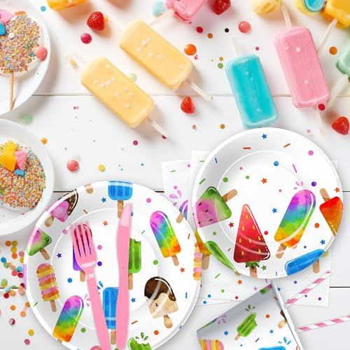 Popsicle Party Decorations for 24 Guests