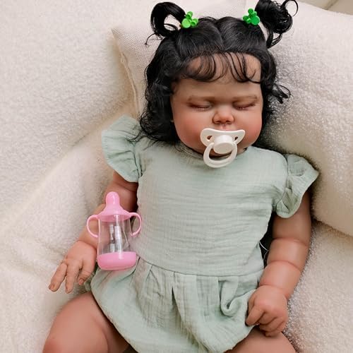Real Life Reborn Baby Doll 24 Inch Black Girl
