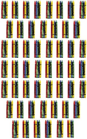 Craytastic 52 Sets 4-Packs Crayons in Cellophane - 208 Count Bulk Crayon Box