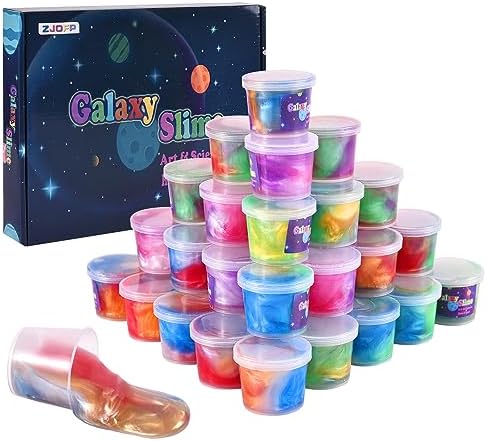 Kids Galaxy Slime Kit 30 Pack Bulk Stress Relief Putty Toy