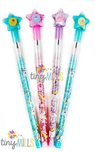 TINYMILLS Unicorn Stackable Push Pencil Set 24 Pcs