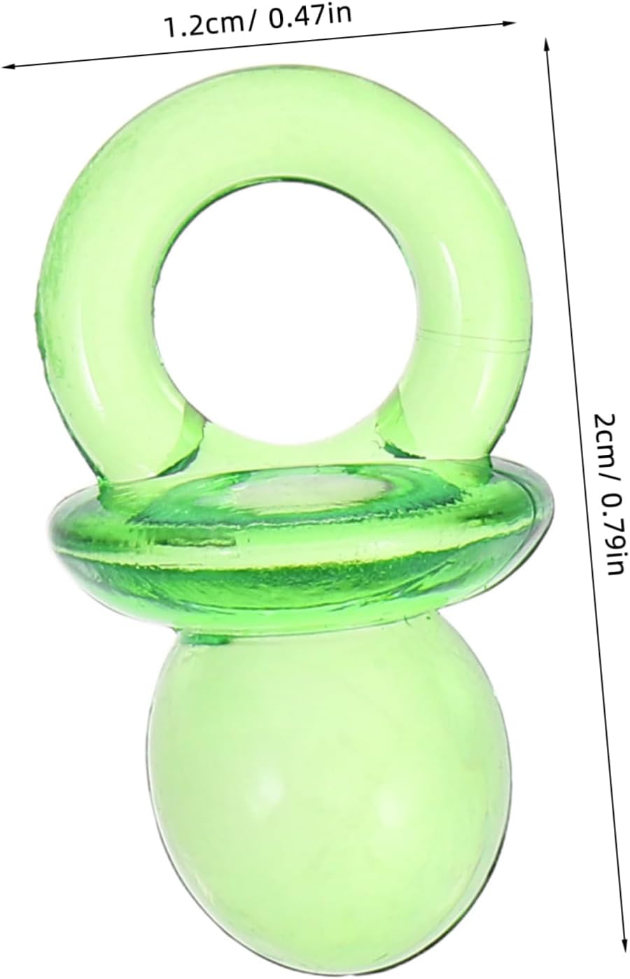 UPKOCH 2 Pack Mini Pacifier Decor Prank Shower Favors