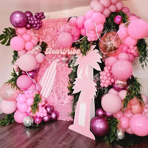 Kelfara 60pcs 12inch Pink Balloons Wedding Party Decor