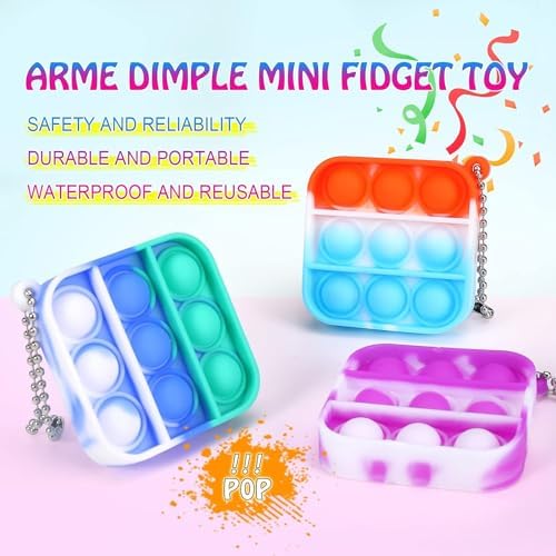 112pcs Mini Pop Fidget Toys Stress Relief Pack