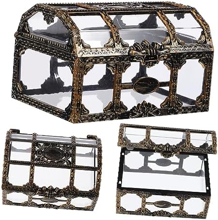 LIOOBO Diving Gems Pirate Treasure Chest Fake Diamonds Pool Decorations