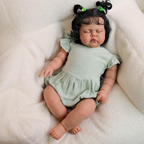 Real Life Reborn Baby Doll 24 Inch Black Girl