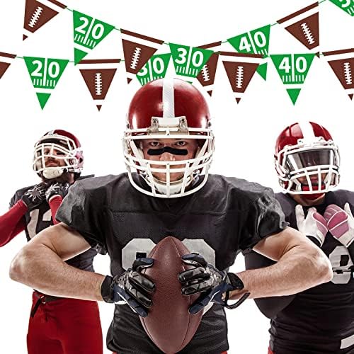 Football Decorations Bunting Triangle Flags Banner for Birthday Party