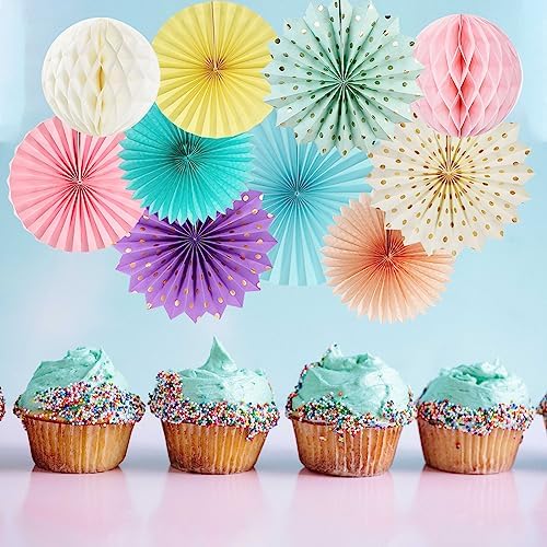 Pastel Rainbow Party Decorations 33pcs Kit