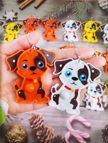 20 Packs Mini Fidget Bubbles Silicone Keychain Set