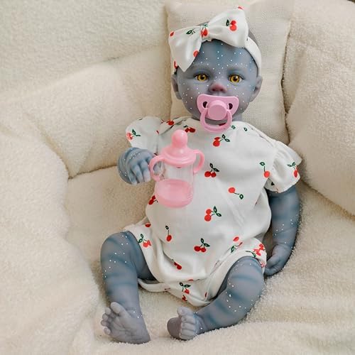 RXDOLL Realistic 19-Inch Baby Doll with Feeding Toys