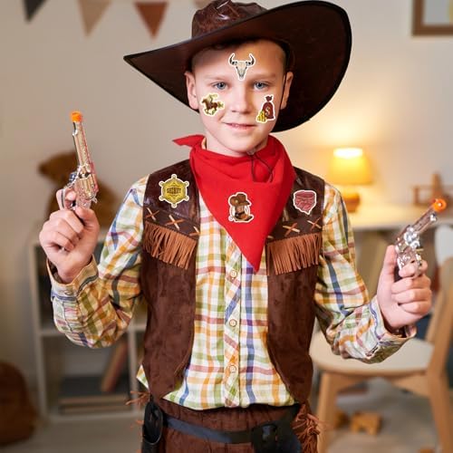 105 PCS Western Cowboy Stickers for Party Decorations