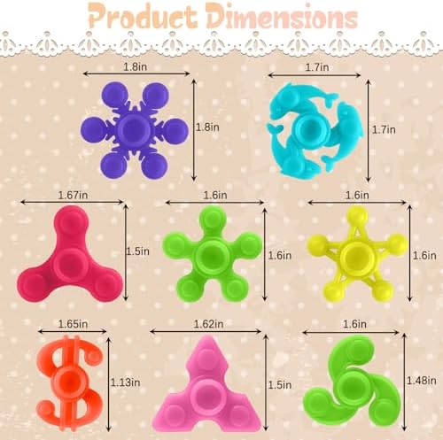 100pcs Mini Fidget Spinners Stress Relief Toys for Kids Adults