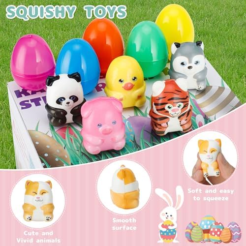 Slow Rising Squishy Toys 10PCS Mini Animal Easter Eggs