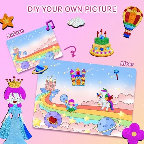 PERRYHOME Foil Art Craft Kit for Kids Ages 4-8