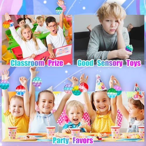 24PCS Pop Fidget Toys for Kids Party Favors