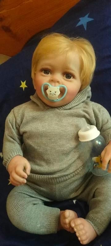 Lifelike Reborn Baby Doll Boy 24 Inch Realistic Silicone Toy
