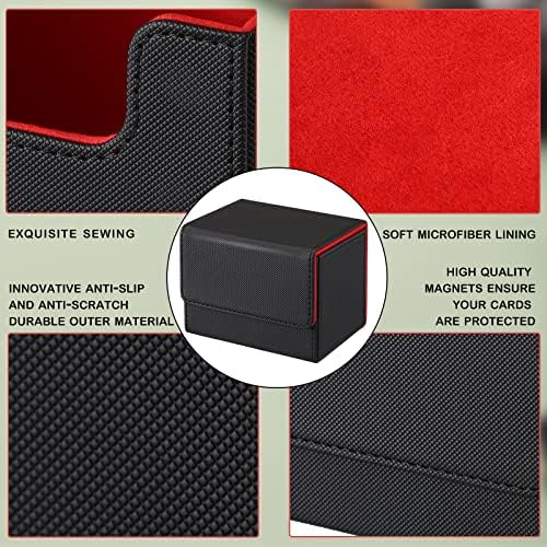 Yookeer 4 Piece Card Deck Storage Box Set
