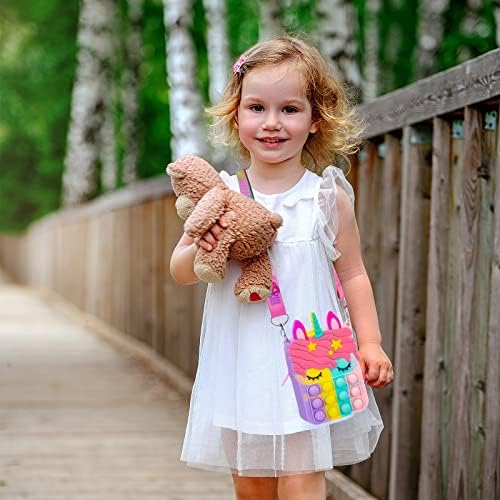 Civan Unicorn Pop It Fidget Toy Bag for Girls