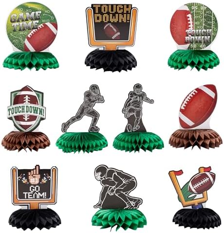 Football Party Table Decorations 10-Pack