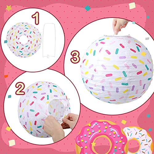 Hortsun 19 Pcs Donut Birthday Party Decorations