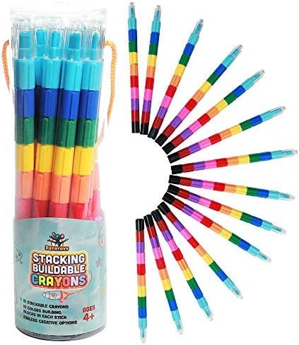 Stacking Crayons 15 Pc Set for Kids