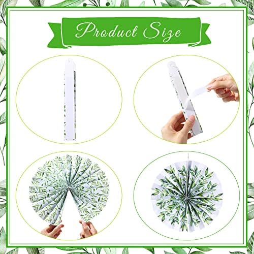 Outus 9 Pcs Eucalyptus Paper Fans Classroom Decor
