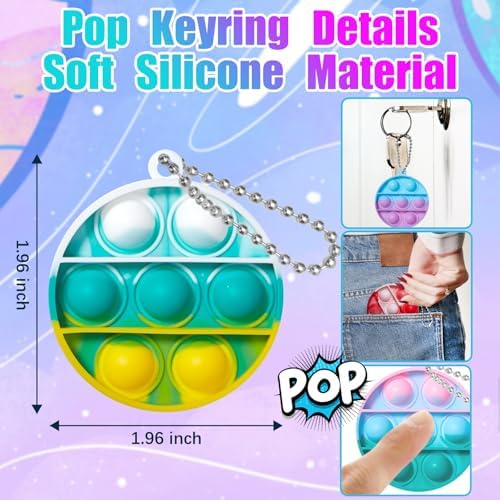 24PCS Pop Fidget Toys for Kids Party Favors