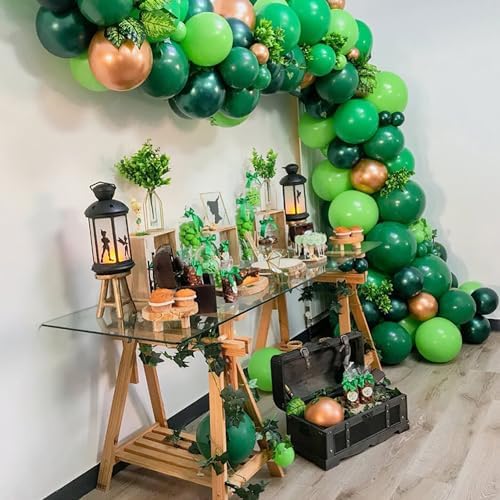 Zesliwy 100pc 12 Inch Green Latex Balloons Set